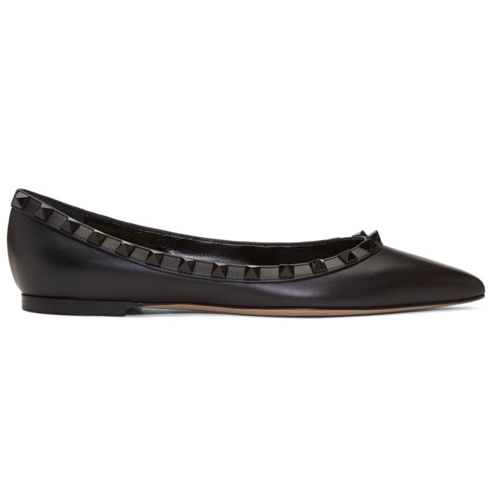 100% Authentic NWOT Valentino Garavani Rockstud Noir Ballet Flats